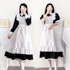 人気商品 メイド服 ロング 英國風 ゴスロリ ワンピース コスプレ 仮装 レディース 可愛い ロリータ ワンピース コスプレ 長袖 蝶結ぶ パーティー イベント 演出服