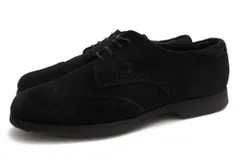 トッズ／TOD'S シューズ ビジネスシューズ 靴 ビジネス メンズ 男性 男性用 スエード スウェード レザー 革 本革 ブラック 黒  Tロゴ ウイングチップのサムネイル