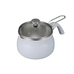 シービージャパン 多用途鍋 1.8L IH対応 グレー [専用ザル ガラス蓋付き] 内面セラミック塗装加工 ザル付き多用途鍋1.8L copanのサムネイル