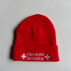 CHROME HEARTS WATCH CAP ロゴ刺繍 ニット - メルカリ