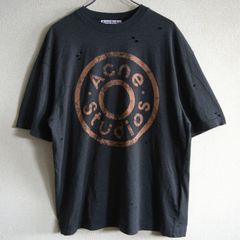 Acne Studios サークルロゴ ダメージTシャツ Mサイズ - メルカリ