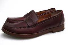 ショセ／chausser コインローファー ペニーローファー シューズ 靴 メンズ 男性 男性用 レザー 革 本革 レッド ブラウン 赤 茶  C-771 ペニーローファー スリッポン クレープソールのサムネイル