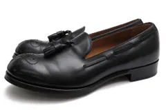 ショセ／chausser タッセルローファー シューズ 靴 メンズ 男性 男性用 レザー 革 本革 ブラック 黒  C-7002 TASSEL LOAFERS BL メダリオン スリッポン レザーソール グッドイヤーウェルト製法のサムネイル