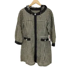 クレージュ courreges チェック柄 フーデッド シャツブルゾン レディース  38のサムネイル