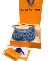 現行保管品◆RFID◆LOUIS VUITTON ルイヴィトンモノグラムデニムDenimポシェットバレー2wayハンドバッグワンショルダーブルー青M13571のサムネイル