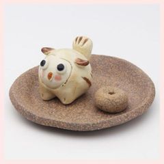 新品】ジブリパーク魔女の谷ハウルの動く城 砲台 信楽焼 お香立て