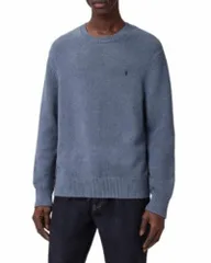 オールセインツ メンズ アウター ニット・セーター クルーネック ALLSAINTS Iconic Knit Crewneck Sweater Slate Blue スレートのサムネイル