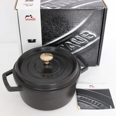 staub ストウブ 「 ワナベ ブラック M 18cm 」 両手 鋳物 - メルカリ