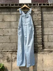 ヴィンテージ Lee ライトウォッシュ デニム オーバーオール 32-34