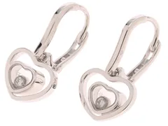 Chopard　ショパール　ハッピーダイヤモンド　ピアス　ハッピーハート　WG　ホワイトゴールド　ドロップピアス　2147400299516　【200】のサムネイル