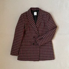 サンドロ CHECK ダブル ジャケットのサムネイル
