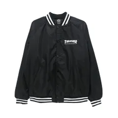 THRASHER JACKET スラッシャー ジャケット MAG LOGO DUGOUT BLACK/WHITE　スケートボード スケボーのサムネイル