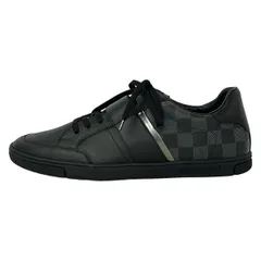 LOUIS VUITTON(ルイヴィトン) スニーカー 9 メンズ - 黒×ダークグレー×シルバー ダミエグラフィット/インソール取外し可 レザーのサムネイル