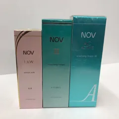K3082 NOV ノブ ACアクティブ ウォッシングフォームW 150ml / クレンジングクリーム 120g / L&Wエンリッチミルク 80ml 計3点セット【赤字覚悟】のサムネイル