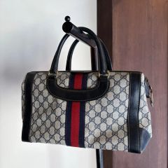 UCCI グッチ GG柄 ウェブストライプ ハンドバッグ ヴィンテージ - メルカリ