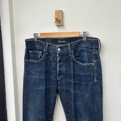 16381 - TOM FORD トムフォード セルビッジ ブルー ウォッシュ ジーンのサムネイル