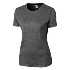 クリーク レディース トップス Tシャツ Clique Charge Active Womenshort Sleeve Tee Black Heather ブラックのサムネイル