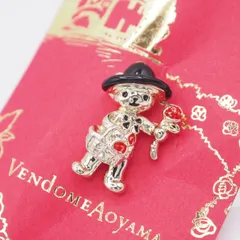 W843 Vendome Aoyama ヴァンドーム青山 ピンブローチ クマ ベア ゴールドカラー デザイン ラペルピンのサムネイル