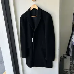 16977 - PRADA ブラック ウールコートのサムネイル