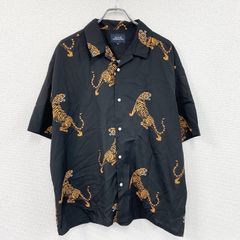 人気・総柄】カールヘルム ダルメシアン 犬 開襟 アロハシャツ 黒