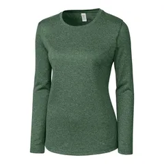 クリーク レディース トップス Tシャツ Clique Charge Active Womens Long Sleeve Tee Bottle Green Heather ヘザーのサムネイル