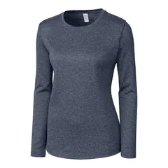 クリーク レディース トップス Tシャツ Clique Charge Active Womens Long Sleeve Tee Navy Heather ヘザーのサムネイル