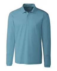 クリーク レディース トップス Tシャツ ポロシャツ Clique Spin Performance Pique Long Sleeve Mens Polo Dusty Blue ブルーのサムネイル