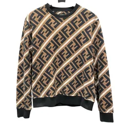 フェンディ FENDI FF総柄スウェットシャツ FY0944 ブラウン コットン メンズ スウェットのサムネイル