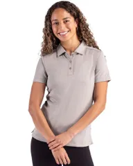 クリーク レディース トップス Tシャツ ポロシャツ Clique Charge Active Womenshort Sleeve Polo Silver Grey グレーのサムネイル