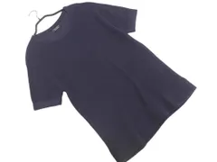 ZARA MAN ザラ マン サマー ニット セーター sizeL/紺 ■◆ メンズのサムネイル