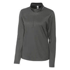 クリーク レディース トップス Tシャツ ハーフジップ Clique Spin Performance Half Zip Womens Pullover Pure Slate スレートのサムネイル