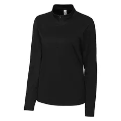 クリーク レディース トップス Tシャツ ハーフジップ Clique Spin Performance Half Zip Womens Pullover Black ブラックのサムネイル
