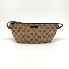GUCCI グッチ アクセサリーポーチ GGキャンパス 舟形 - メルカリ