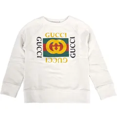 GUCCI グッチ 新品 キッズ チルドレン 483878 X3G97 アイボリー ロゴ スウェットシャツ トレーナー コットン ブランド 4歳 6歳 100 120 男の子 女の子 男子 女子 子ども ジュニア 並行輸入品のサムネイル