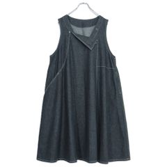 美品】センソユニコ慈雨☆個性的♪アシンメトリなデニムワンピース 