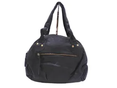 he pt for RAY BEAMS ヘプト フォー レイビームス ゴートレザー ハンド バッグ 黒 ■■ レディースのサムネイル