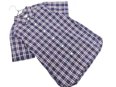 BEAMS BOY ビームスボーイ チェック ボタンダウン シャツ 紺 ■◆ レディースのサムネイル