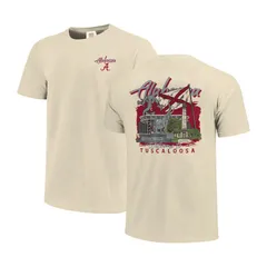 イメージワン レディース トップス Tシャツ Mens Image One Naturalabama Crimson Tide Comfort Colors HandDrawn Campustackのサムネイル