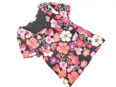 LAURA ASHLEY ローラアシュレイ 花柄 カットソー sizeM/黒 ■◆ レディースのサムネイル