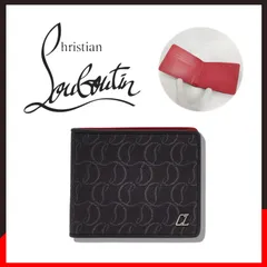新品 未使用 クリスチャンルブタン ジャガードモノグラム ウォレット ブラック【Christian Louboutin】二折財布 コンパクトウォレットのサムネイル