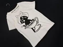 Ne-net ネネット にゃー プリント Tシャツ 白 ■◆ レディースのサムネイル