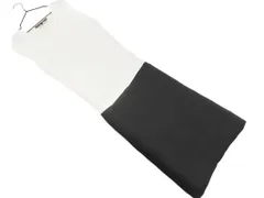 BCBG MAXAZRIA ビーシービージーマックスアズリア ノースリーブ ドッキング ワンピース sizeXS/白ｘ黒 ■◆ レディースのサムネイル