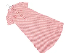 le coq sportif ルコックスポルティフ GOLF ゴルフ ストライプ ワンピース sizeL/白ｘ赤 ■◆ レディースのサムネイル