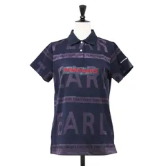 【美品】PEARLY GATES パーリー ゲイツ ポロシャツ ネイビー 紺 サイズ:1(S) | BIGロゴプリント ポロシャツ / ゴルフウェア 半袖 ロゴ刺繍 サンプル | トップス【レディース】【中古】のサムネイル