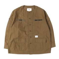WTAPS ダブルタップス ジャケット ベージュ サイズ:2 | 21SS ノーカラー ミリタリー シャツジャケット (SCOUT / LS) | アウター ブルゾン 上着 | 日本製【メンズ】【中古】のサムネイル