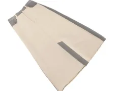 Q キュー カットオフ ロング スカート size2/ベージュ ■■ レディースのサムネイル