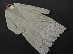 BEARDSLEY ビアズリー リネン100% ロング カーディガン sizeF/グレー ■◇ レディースのサムネイル