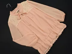 Aylesbury アリスバーリー レース リボン ブラウス シャツ size11/ピンクベージュ ■◇ レディースのサムネイル