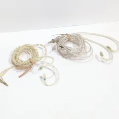 視聴確認済み イヤホン リケーブル 2本 ムーンドロップ 水月雨 他もう1本 3.5mm 2ピン 全体的に状態が悪いのサムネイル