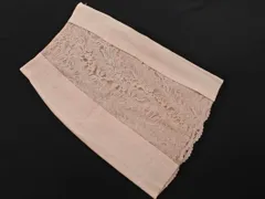 PAUL STUART ポールスチュアート 総レース 切替 Aライン 台形 スカート size6/ピンク ■◇ レディースのサムネイル